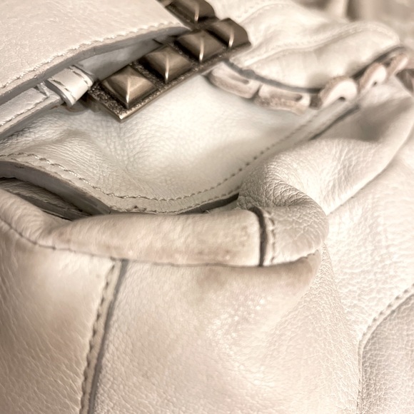 Betsy Johnson Genuine Leather with Studded Buckles Front Pockets Shoulder Bag 🔥 - Picture 12 of 17